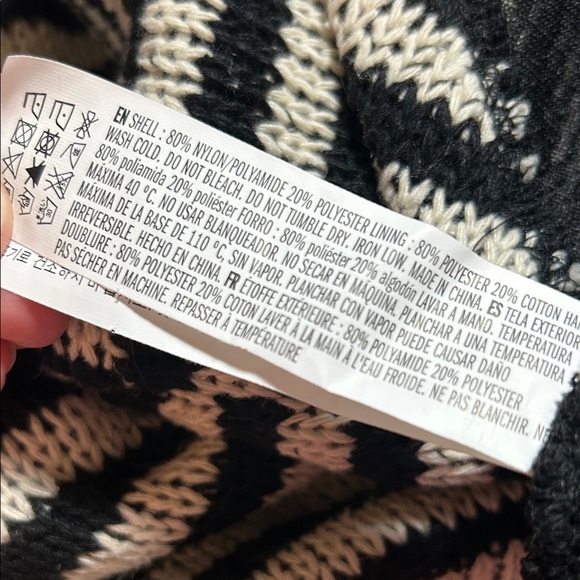 English Factory Striped Black and White Knit Top Sweater Size XS - Picture 7 of 8